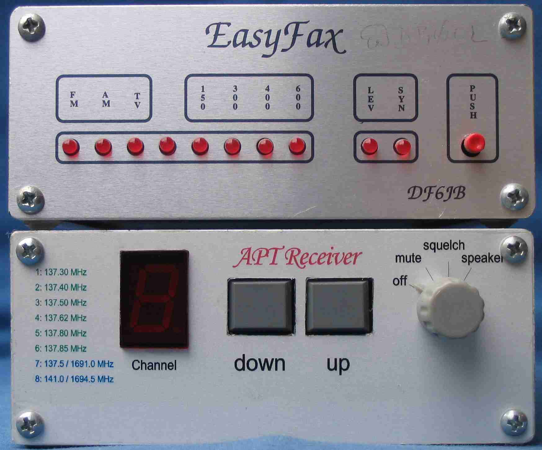 EasyFax decoder (top) and APT receiver (botton)